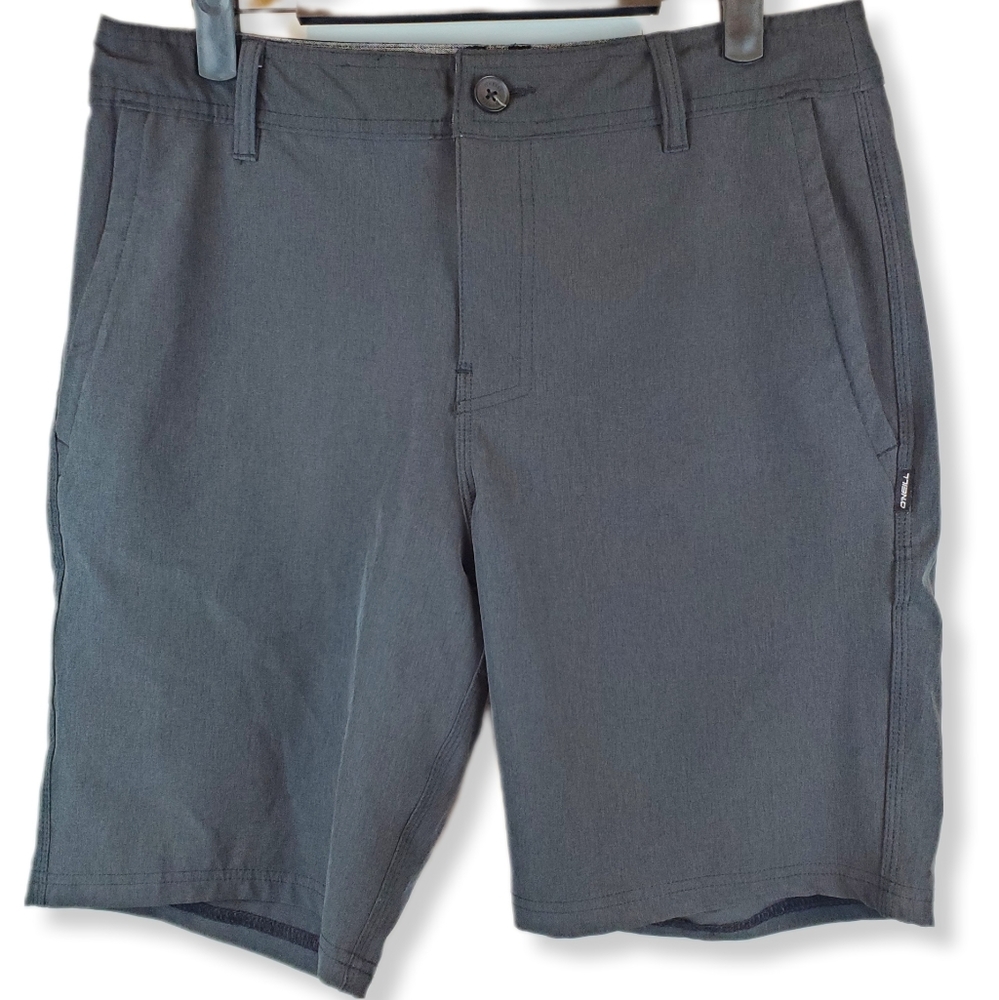 ONeill Hyperdry Hybrid Board Shorts Size 30 Mens Gray Surfing